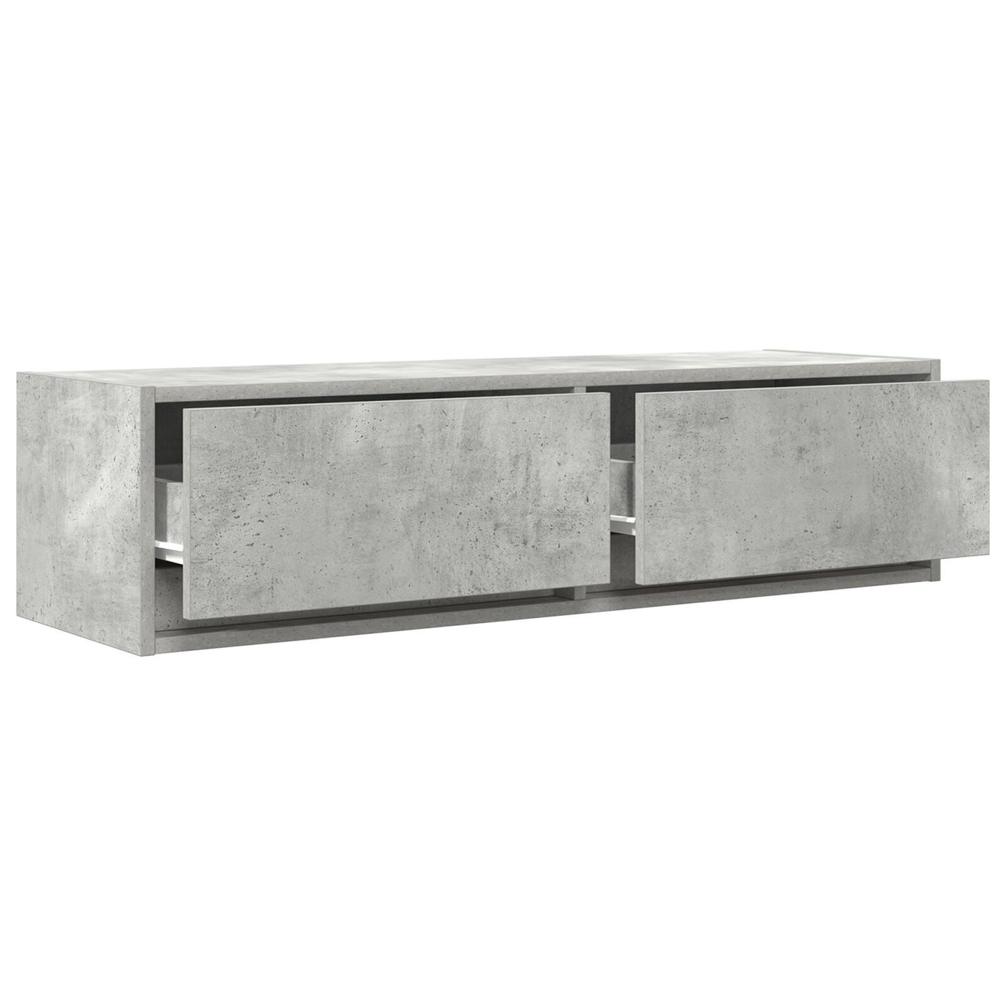 Concrete Grey TV Cabinet, Engineered Wood 100x31x25.5 cm