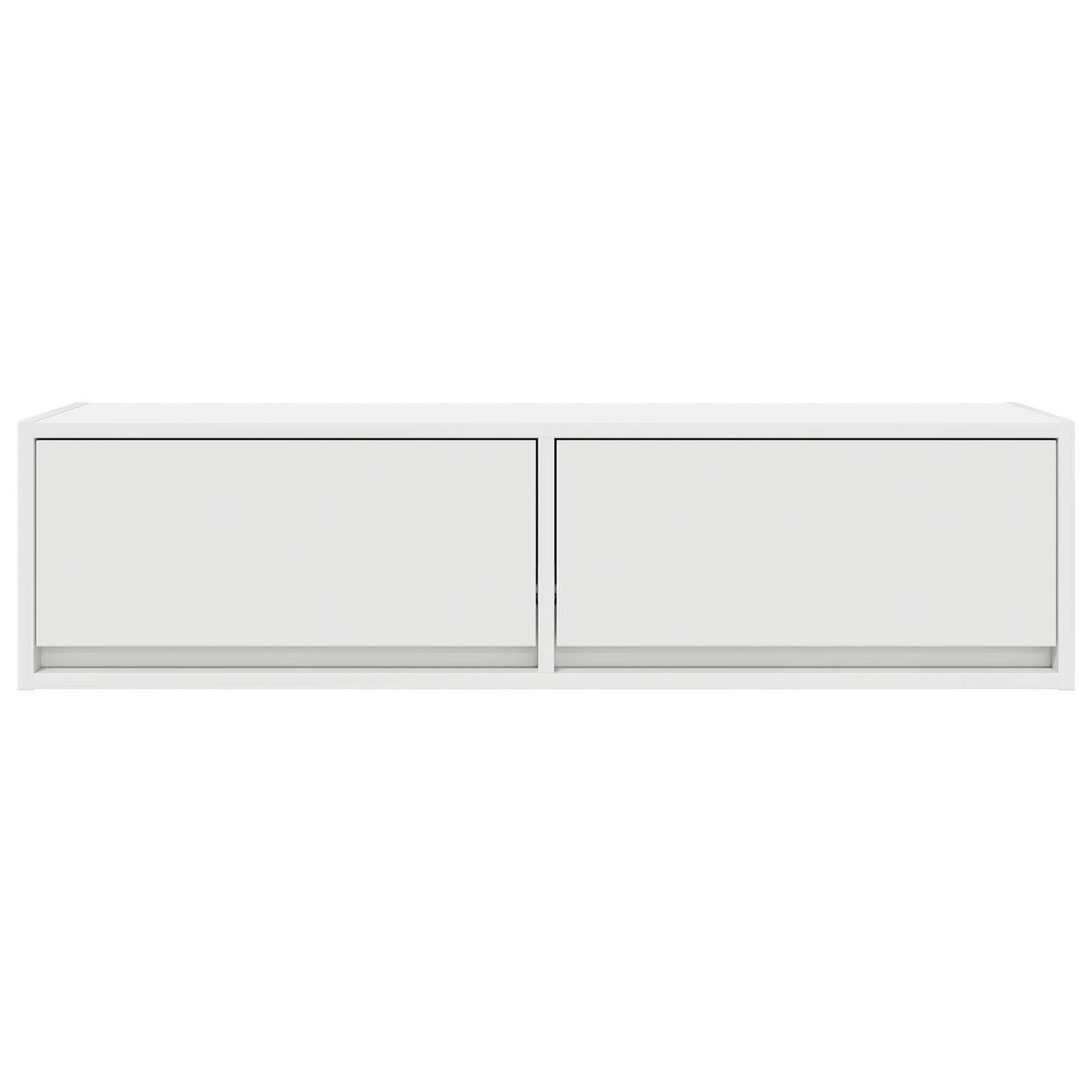 White Engineered Wood TV Cabinet - 100x31x25.5 cm