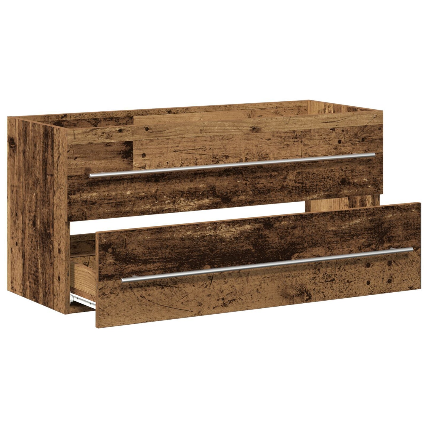 Rustic Bathroom Sink Cabinet, 100x38.5x48 cm, Engineered Wood
