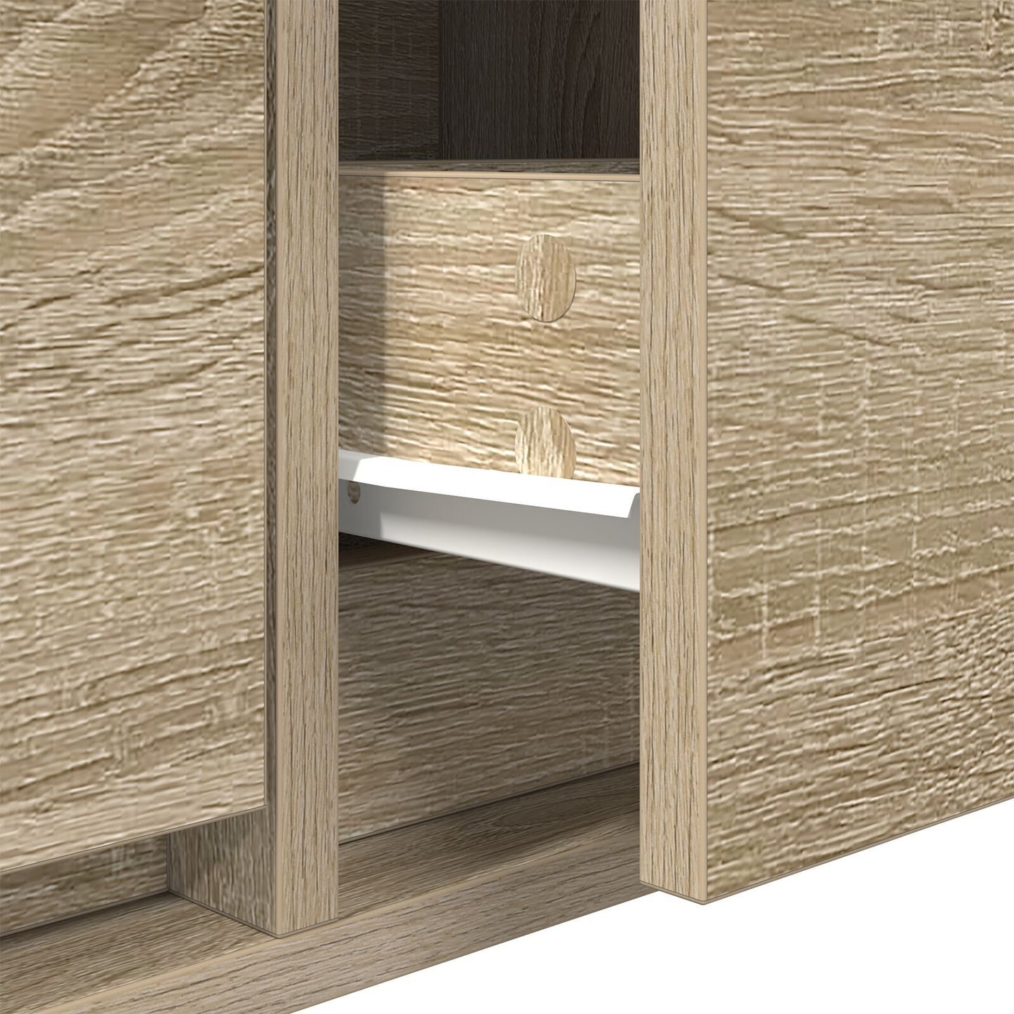 Sonoma Oak TV Cabinet 100x31x25.5 cm - Stylish Engineered Wood