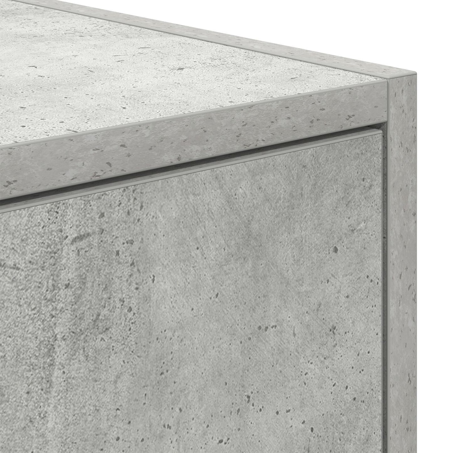 Concrete Grey TV Cabinet, Engineered Wood 100x31x25.5 cm
