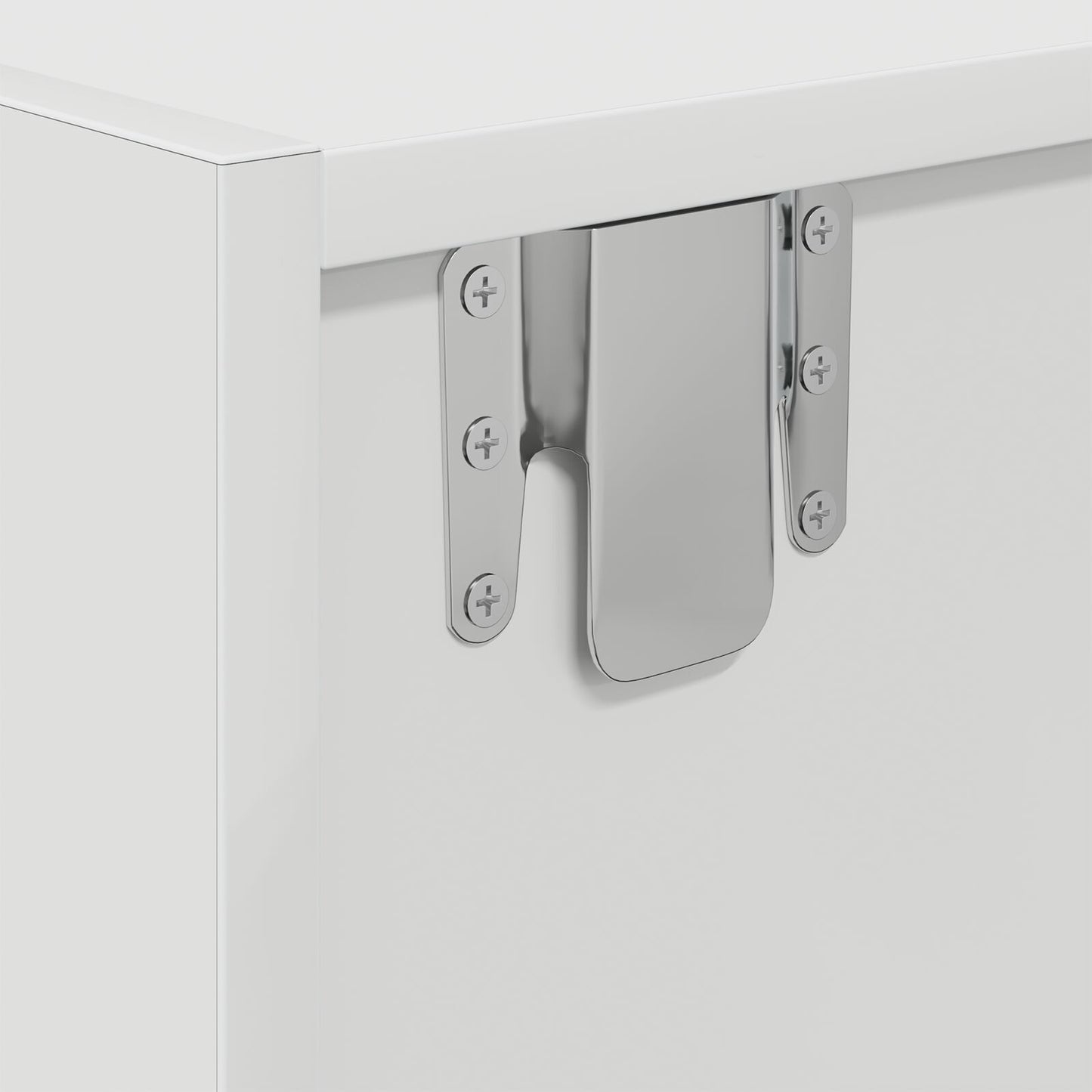 White Engineered Wood TV Cabinet - 100x31x25.5 cm