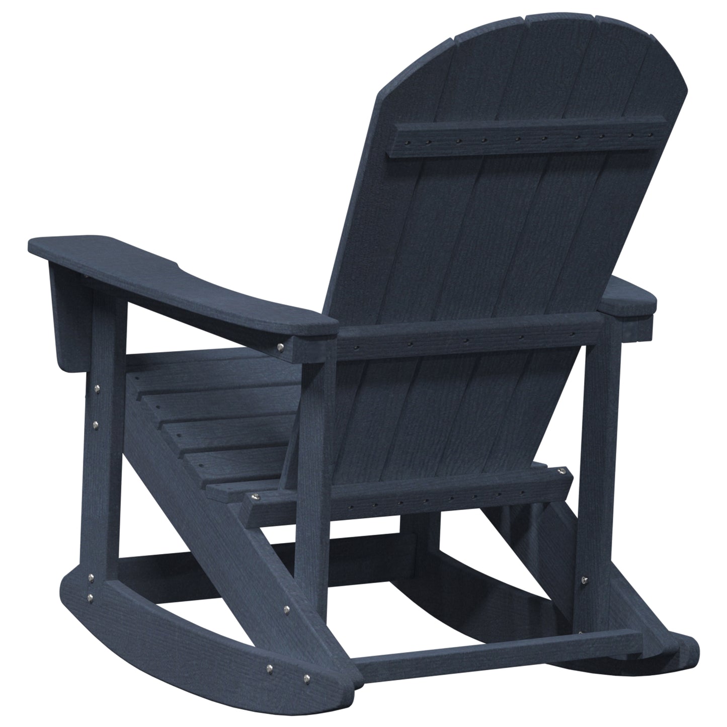 Navy Blue Adirondack Rocking Chair, HDPE, 73.5x92x90 cm