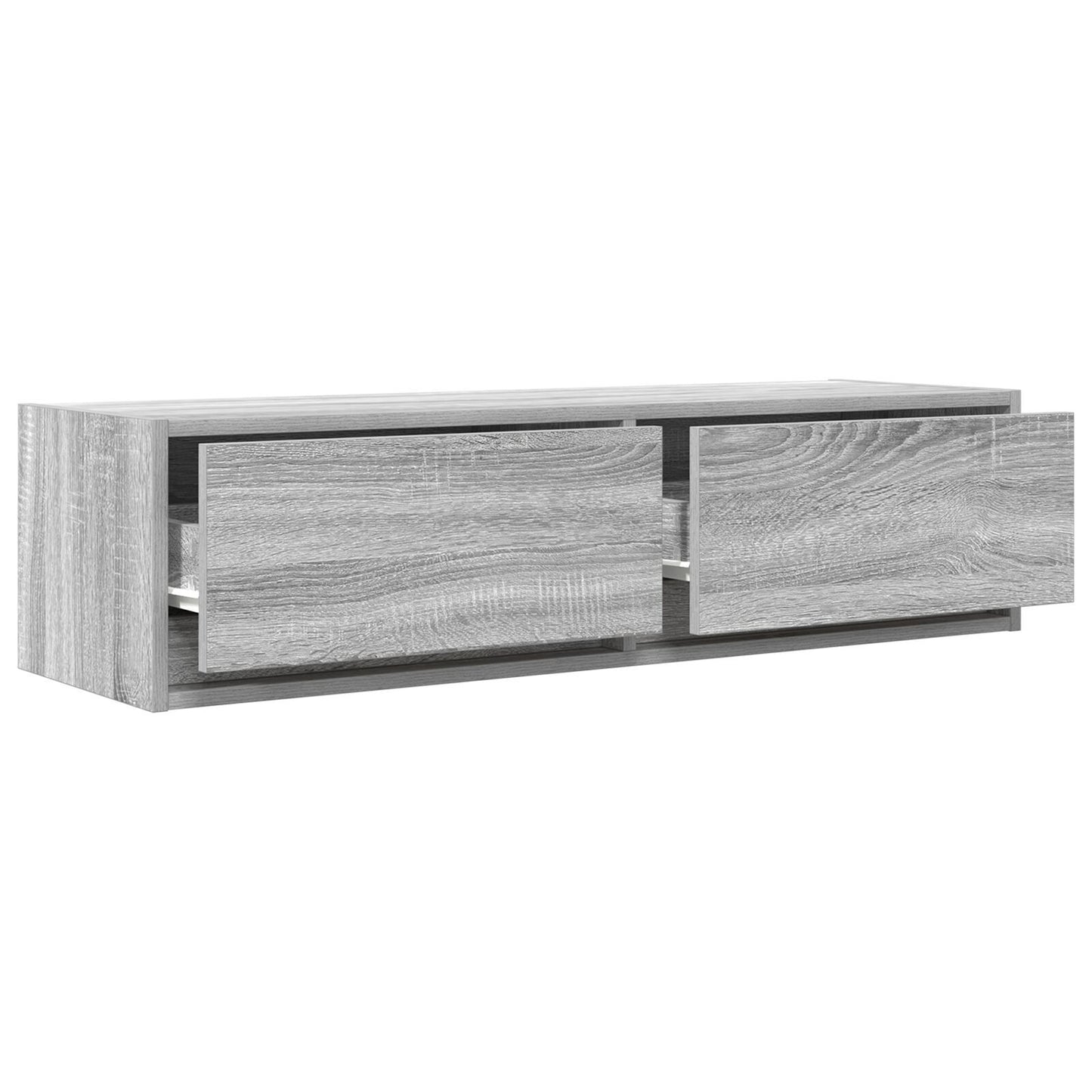 Grey Sonoma TV Cabinet - Engineered Wood, 100x31x25.5 cm