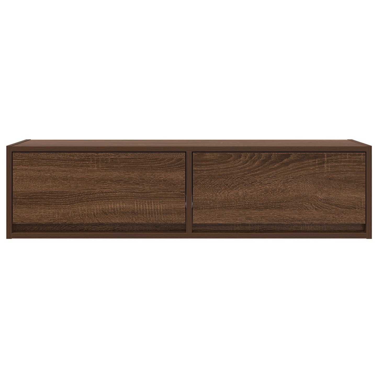 Brown Oak TV Cabinet 100x31x25.5 cm - Engineered Wood Design