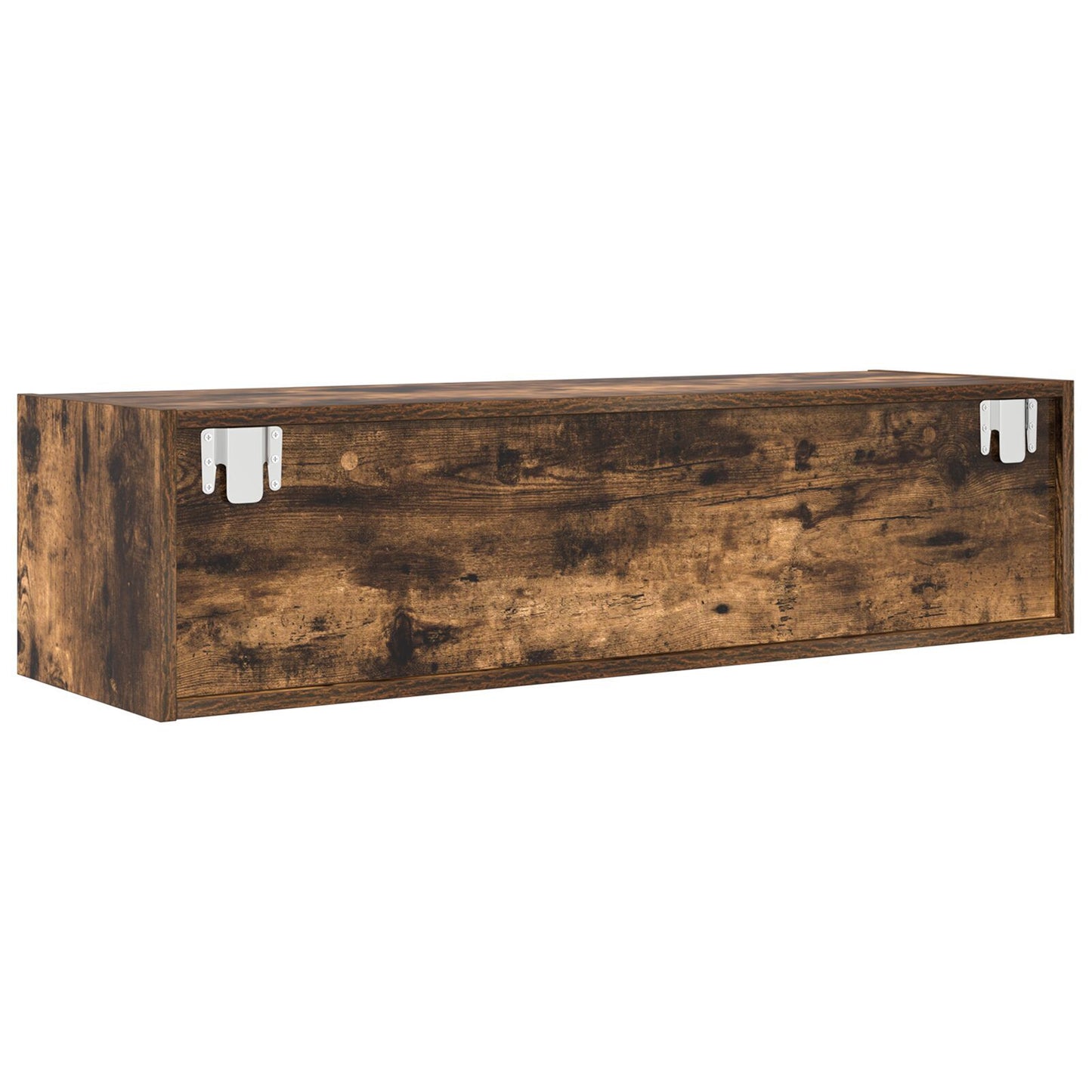 Smoked Oak TV Cabinet - 100x31x25.5 cm Engineered Wood