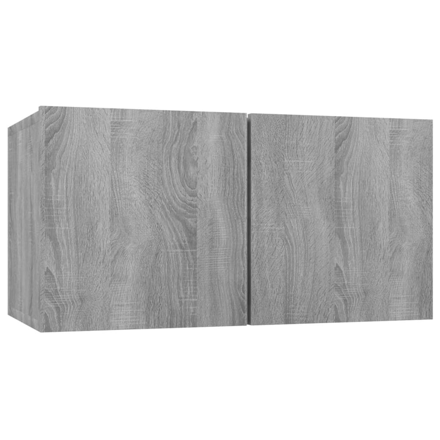 Grey Sonoma Hanging TV Cabinet Set, Engineered Wood - 2x60cm