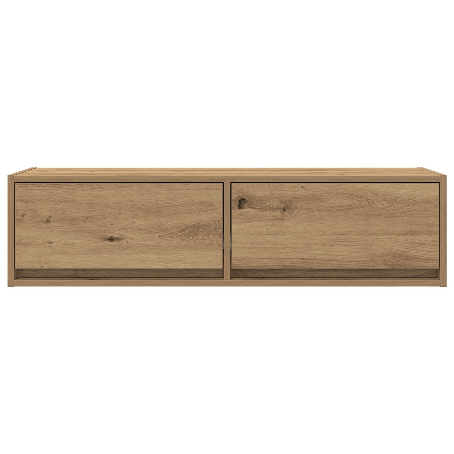 Artisan Oak TV Cabinet - 100x31x25.5cm Engineered Wood