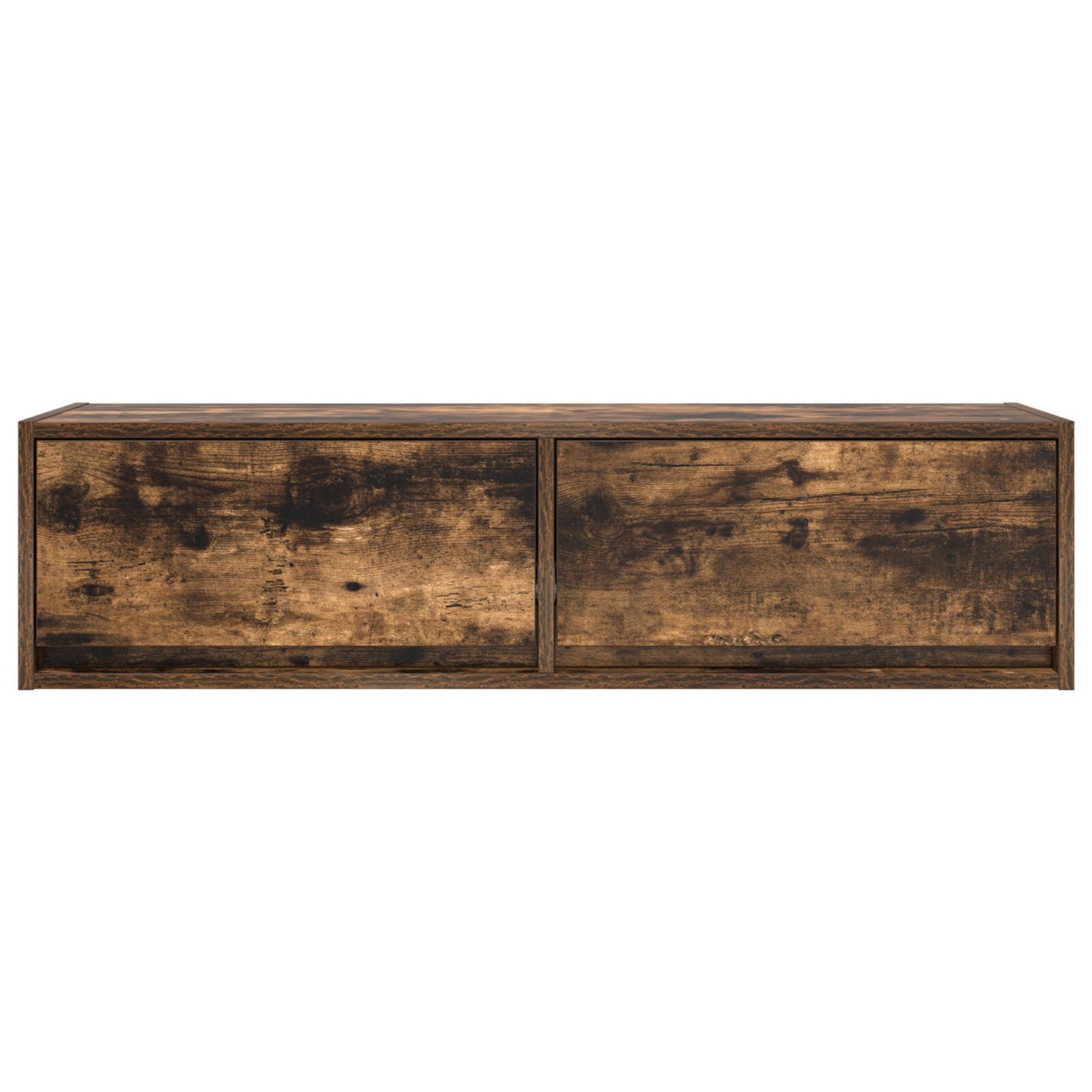 Smoked Oak TV Cabinet - 100x31x25.5 cm Engineered Wood