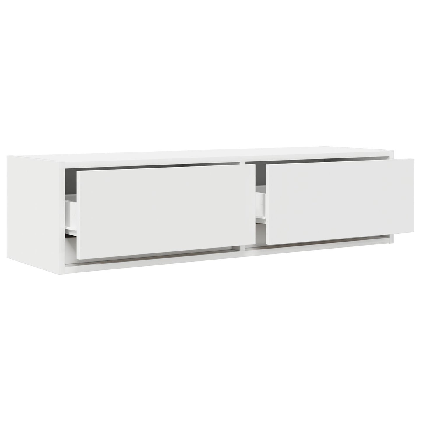 White Engineered Wood TV Cabinet - 100x31x25.5 cm