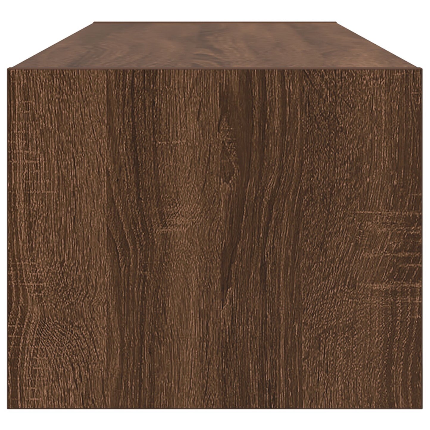 Brown Oak TV Cabinet 100x31x25.5 cm - Engineered Wood Design