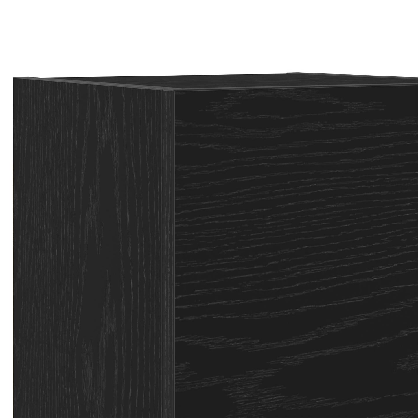 Black Oak Wall Mounted TV Cabinets Set, 2 pcs, 30.5x30x30 cm