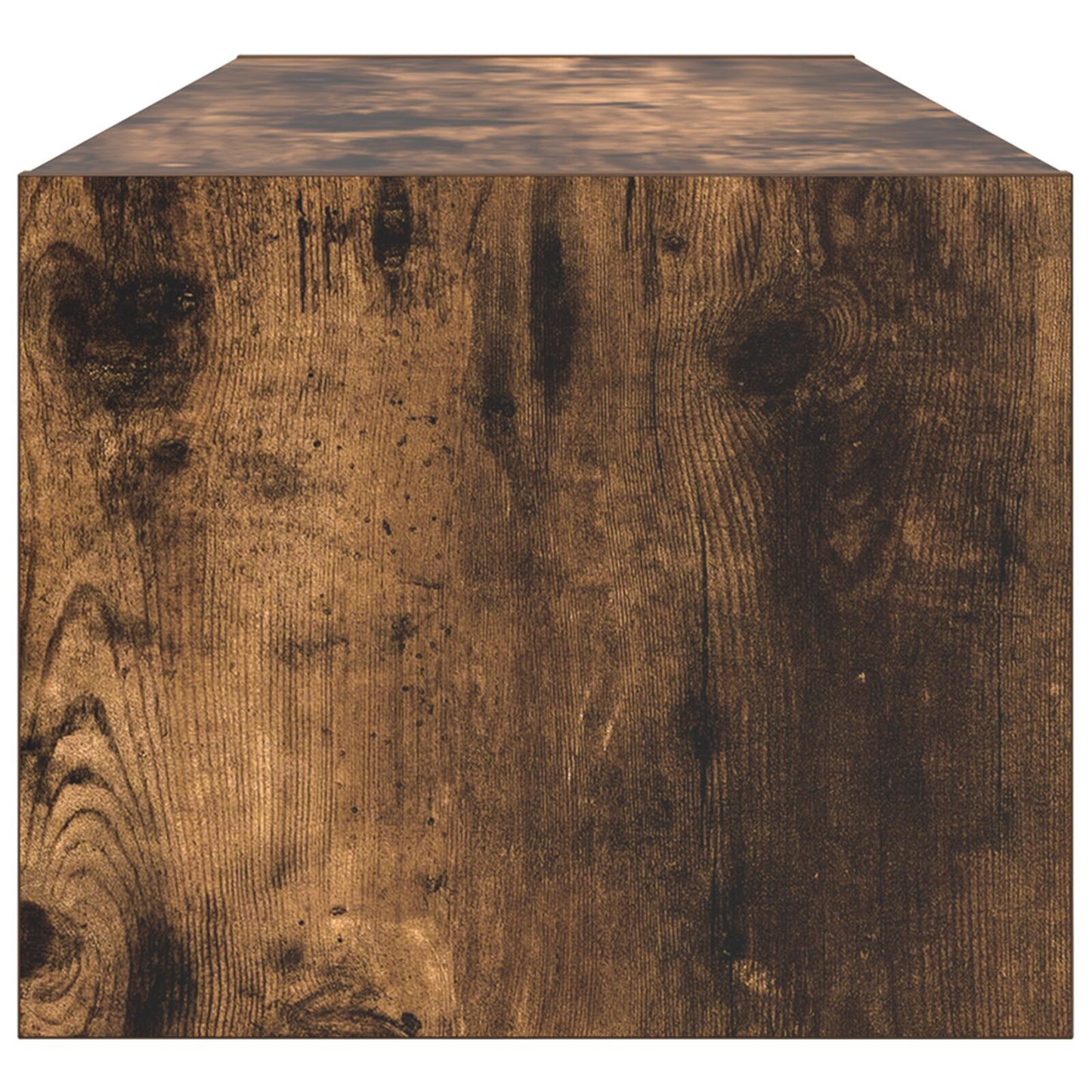 Smoked Oak TV Cabinet - 100x31x25.5 cm Engineered Wood