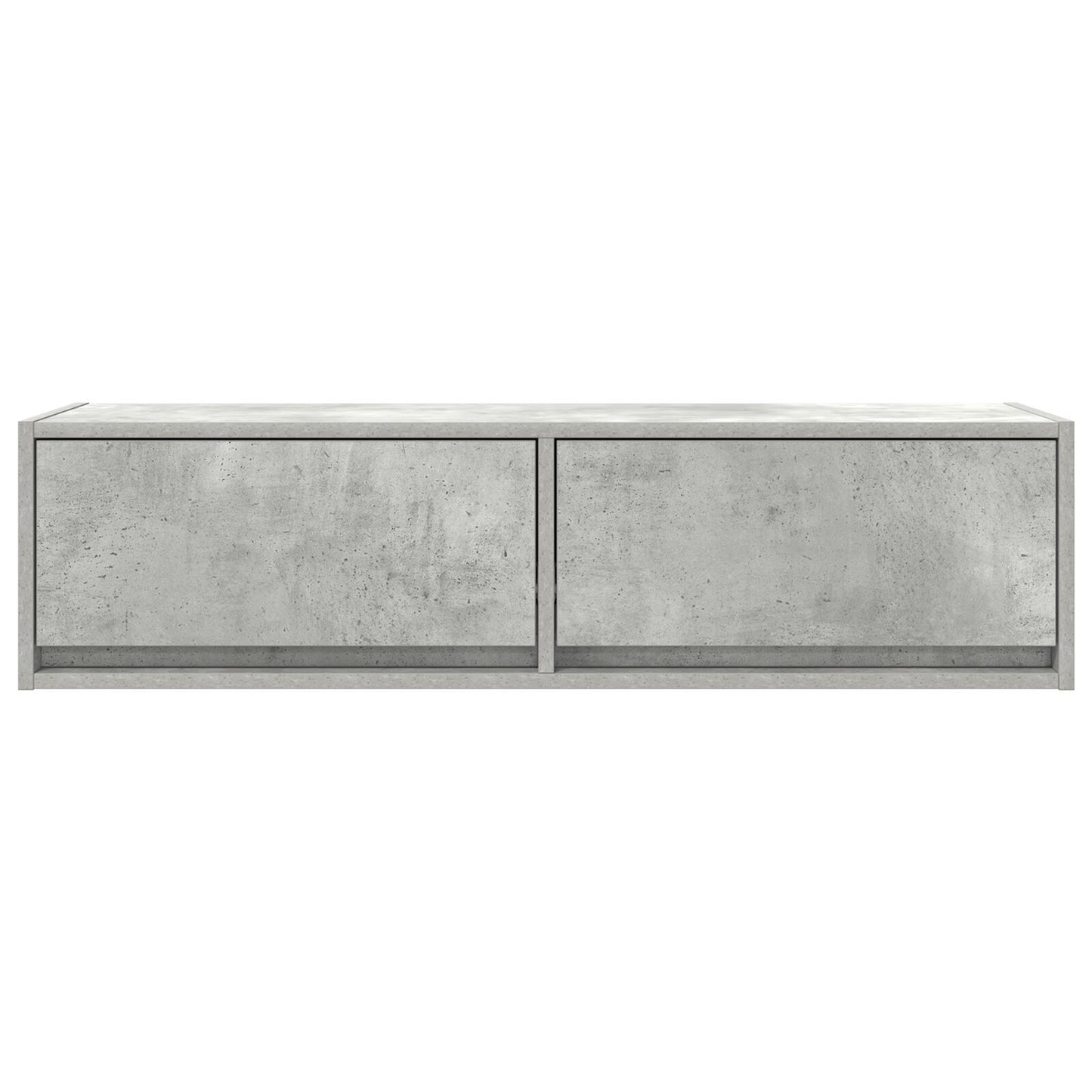 Concrete Grey TV Cabinet, Engineered Wood 100x31x25.5 cm