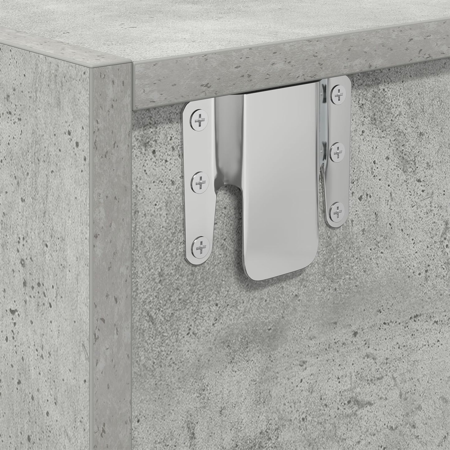 Concrete Grey TV Cabinet, Engineered Wood 100x31x25.5 cm