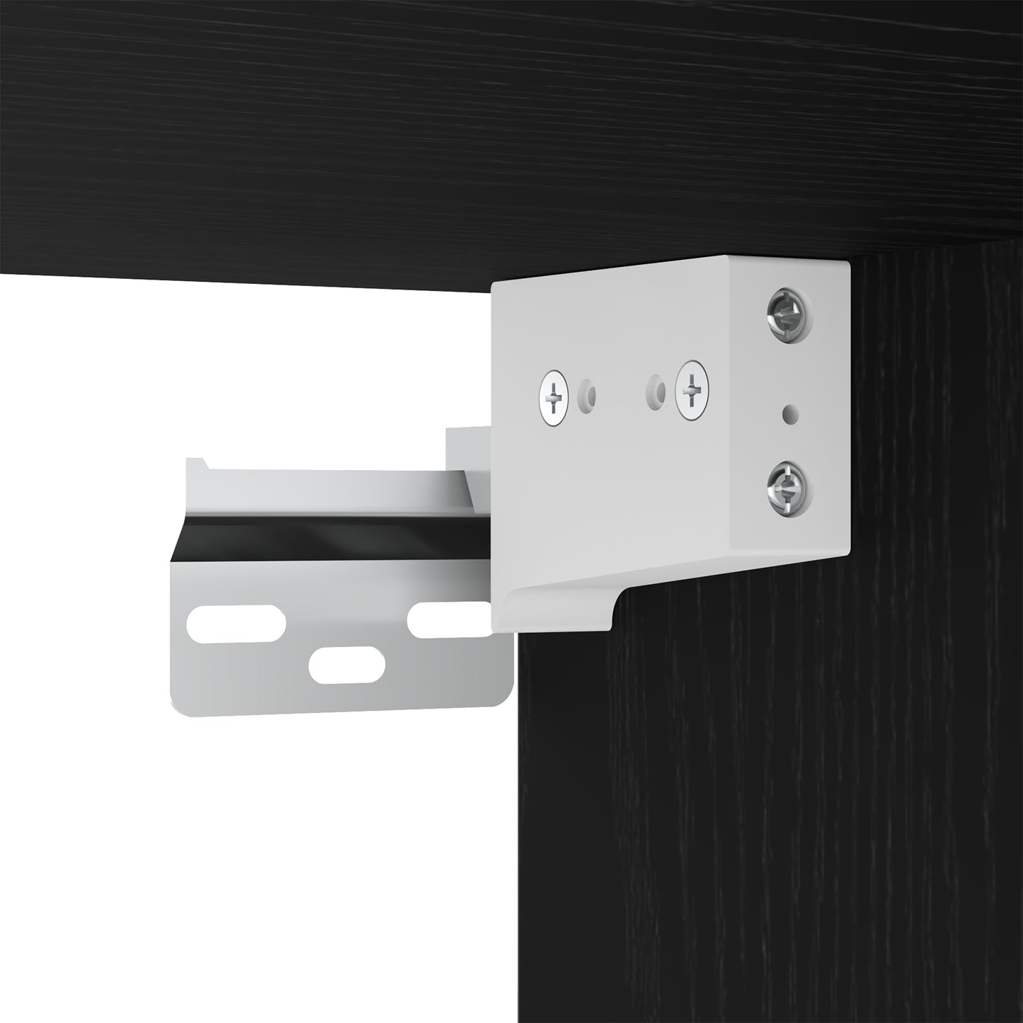4 Piece TV Cabinet Set Wall-mounted Black Oak Engineered Wood Product Management System