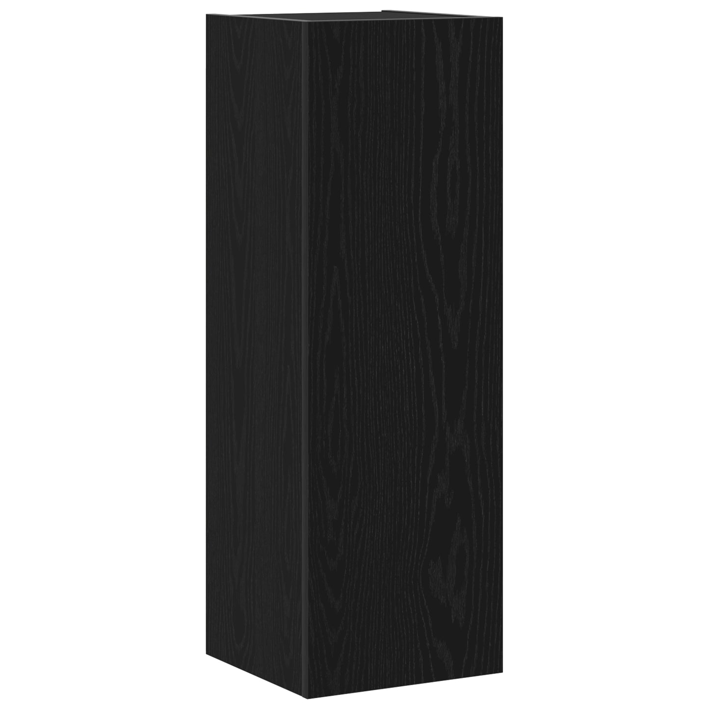 4 Piece TV Cabinet Set Wall-mounted Black Oak Engineered Wood Product Management System