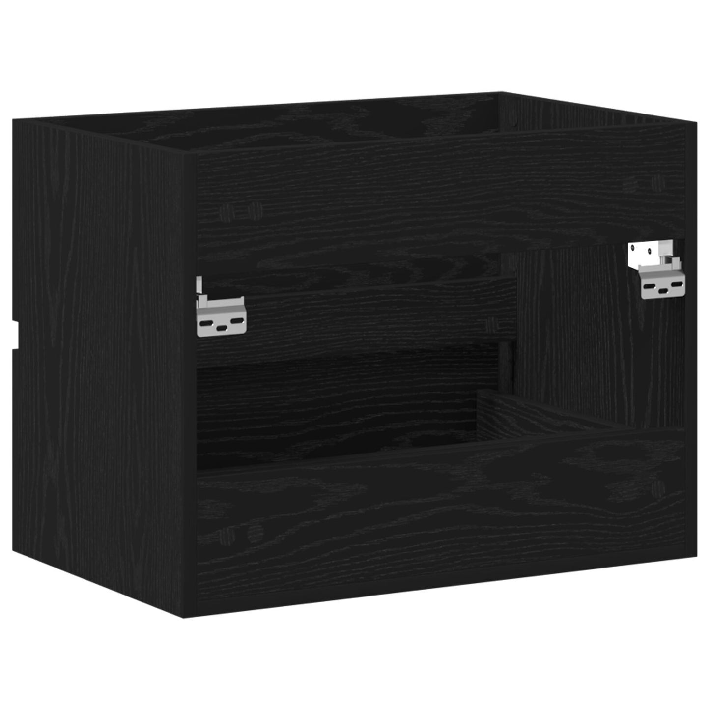 Black Oak Sink Cabinet 60x38.5x45 cm - Engineered Wood