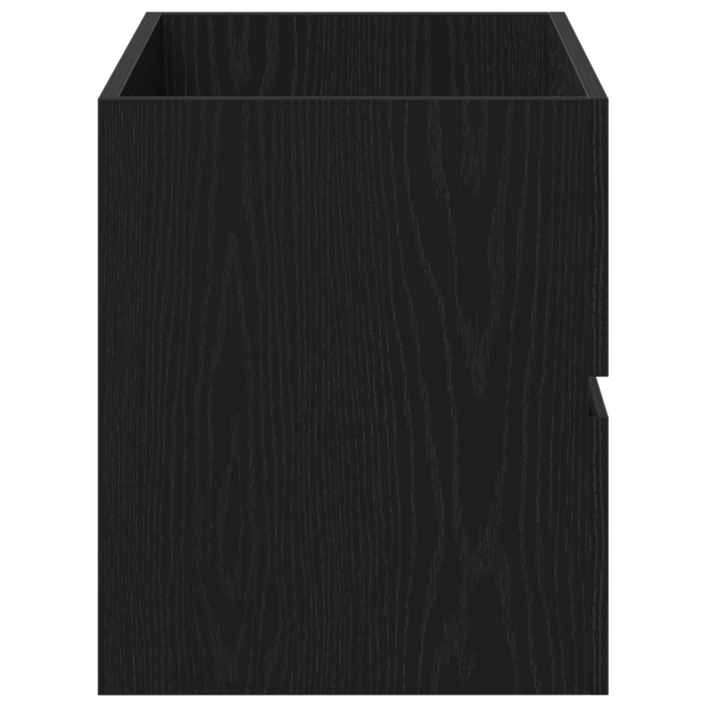 Black Oak Sink Cabinet, 80x38.5x45 cm, Engineered Wood