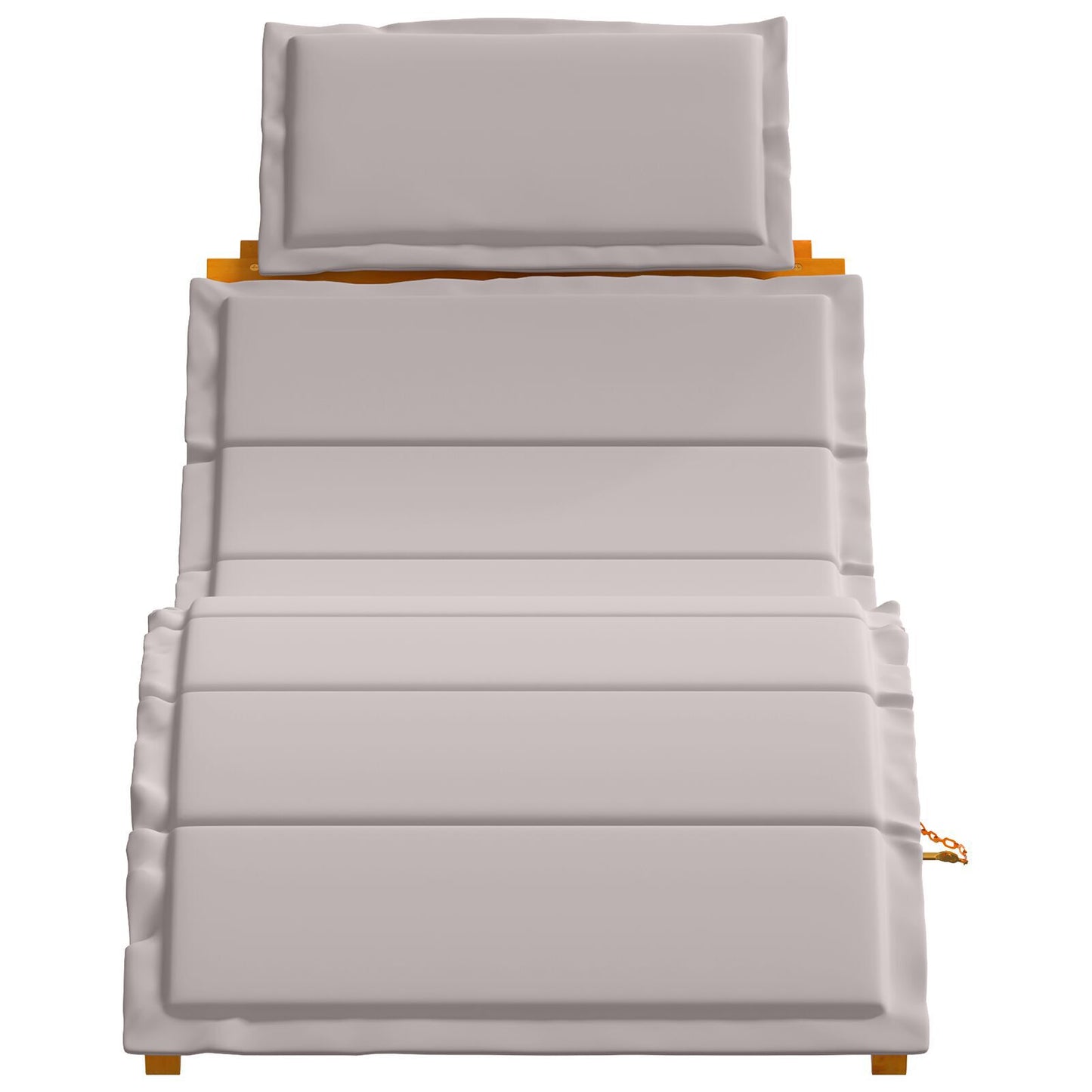 Taupe Acacia Wood Sun Loungers with Cushions - Set of 2