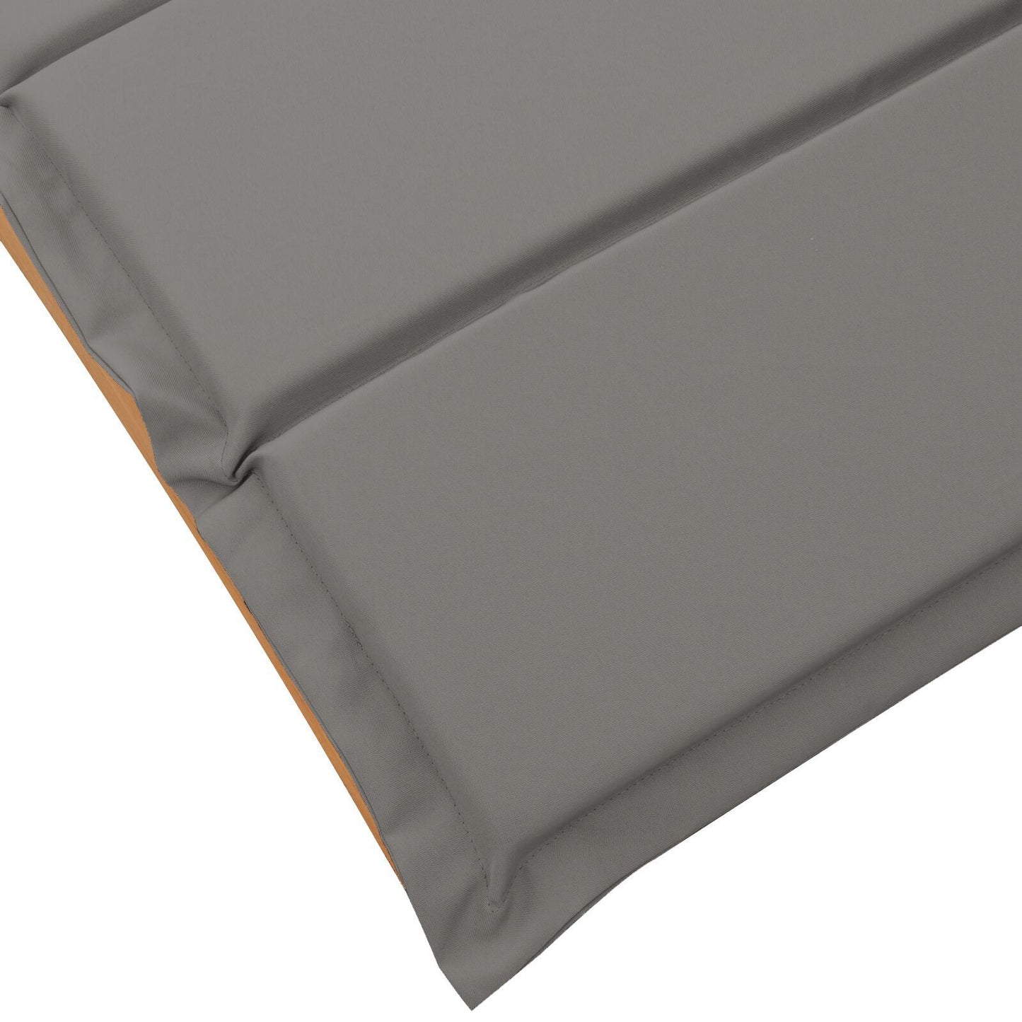 2-Piece Dark Grey Acacia Wood Sun Loungers with Cushions