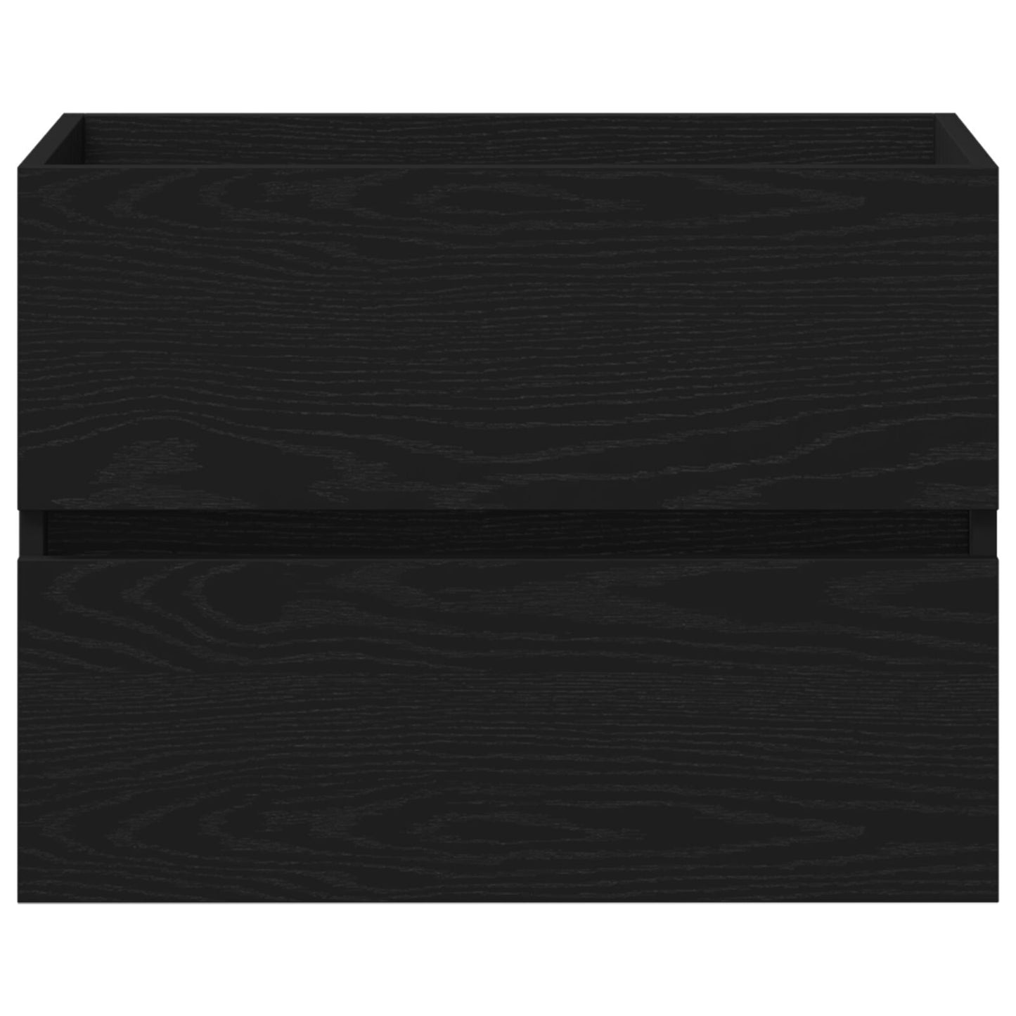 Black Oak Sink Cabinet 60x38.5x45 cm - Engineered Wood