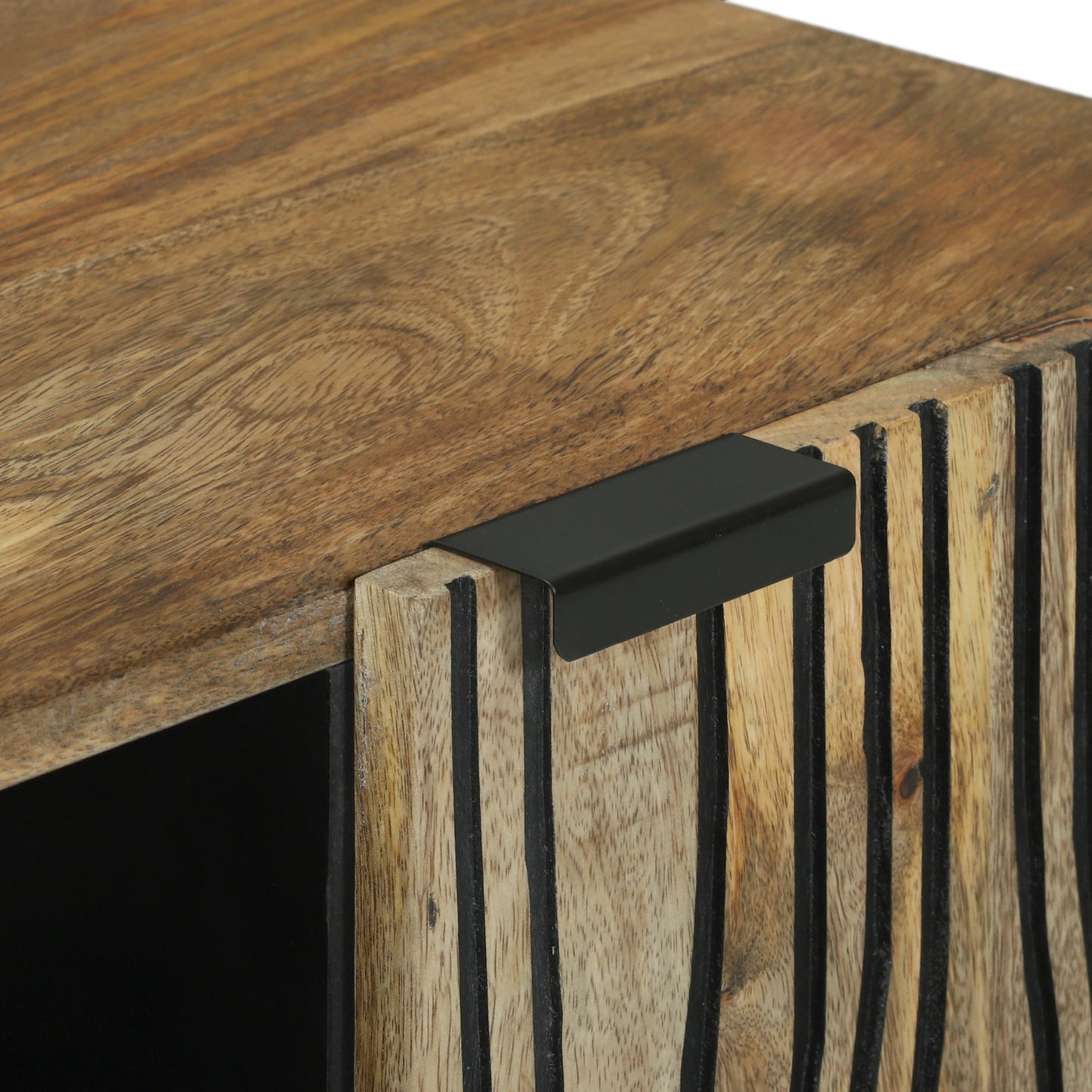 TV Cabinet 105x33.5x46 cm Solid Wood Mango and Engineered Wood