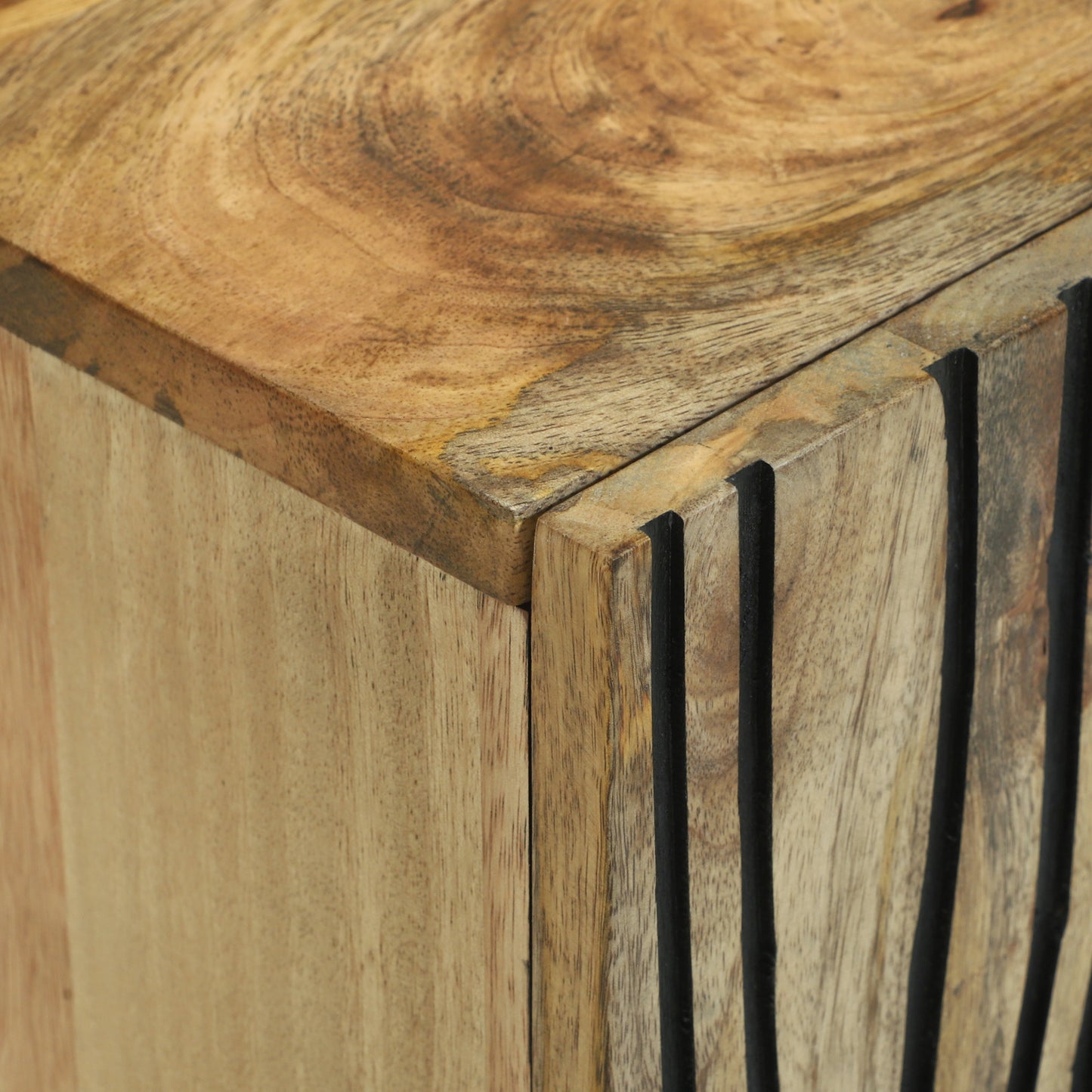TV Cabinet 105x33.5x46 cm Solid Wood Mango and Engineered Wood