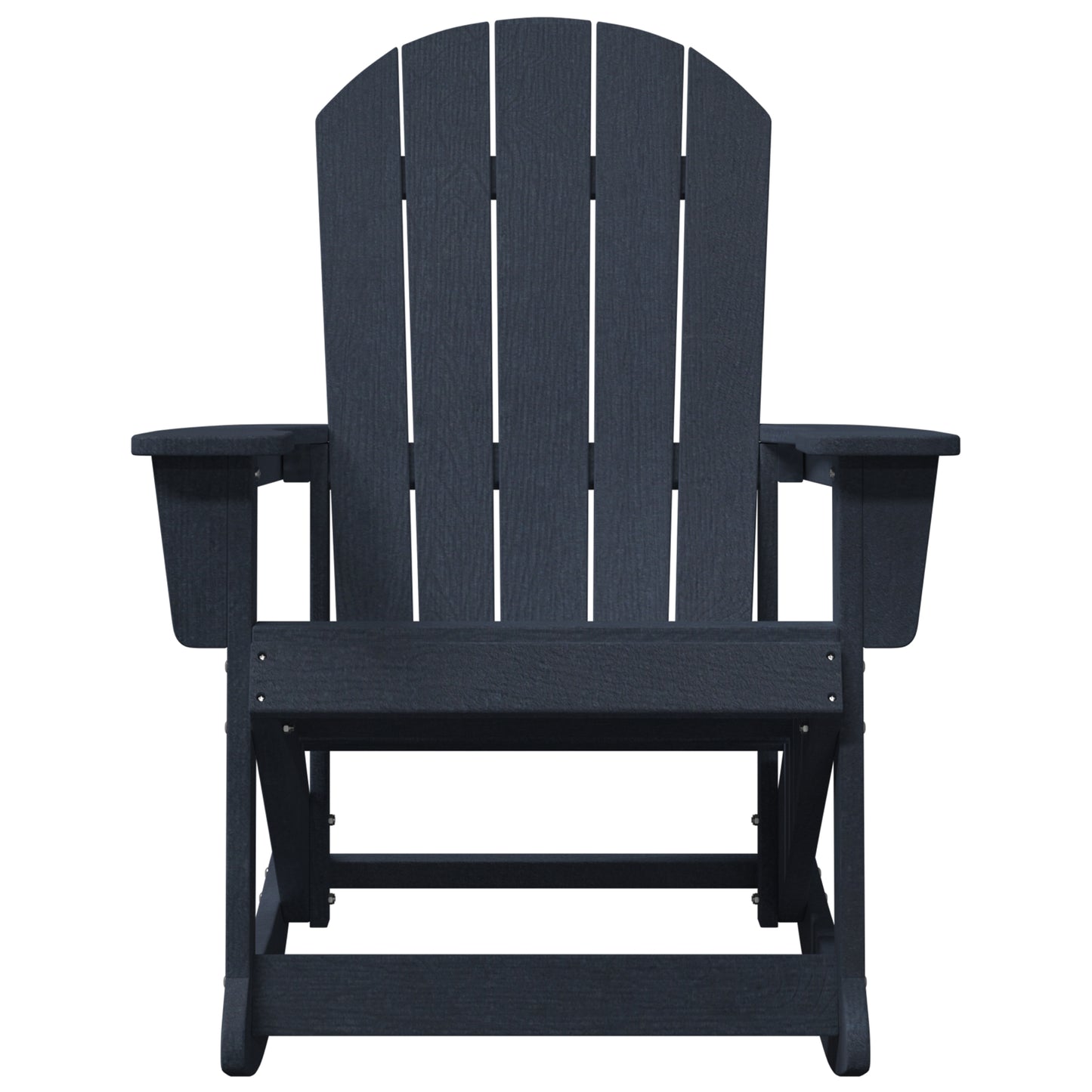 Navy Blue Adirondack Rocking Chair, HDPE, 73.5x92x90 cm