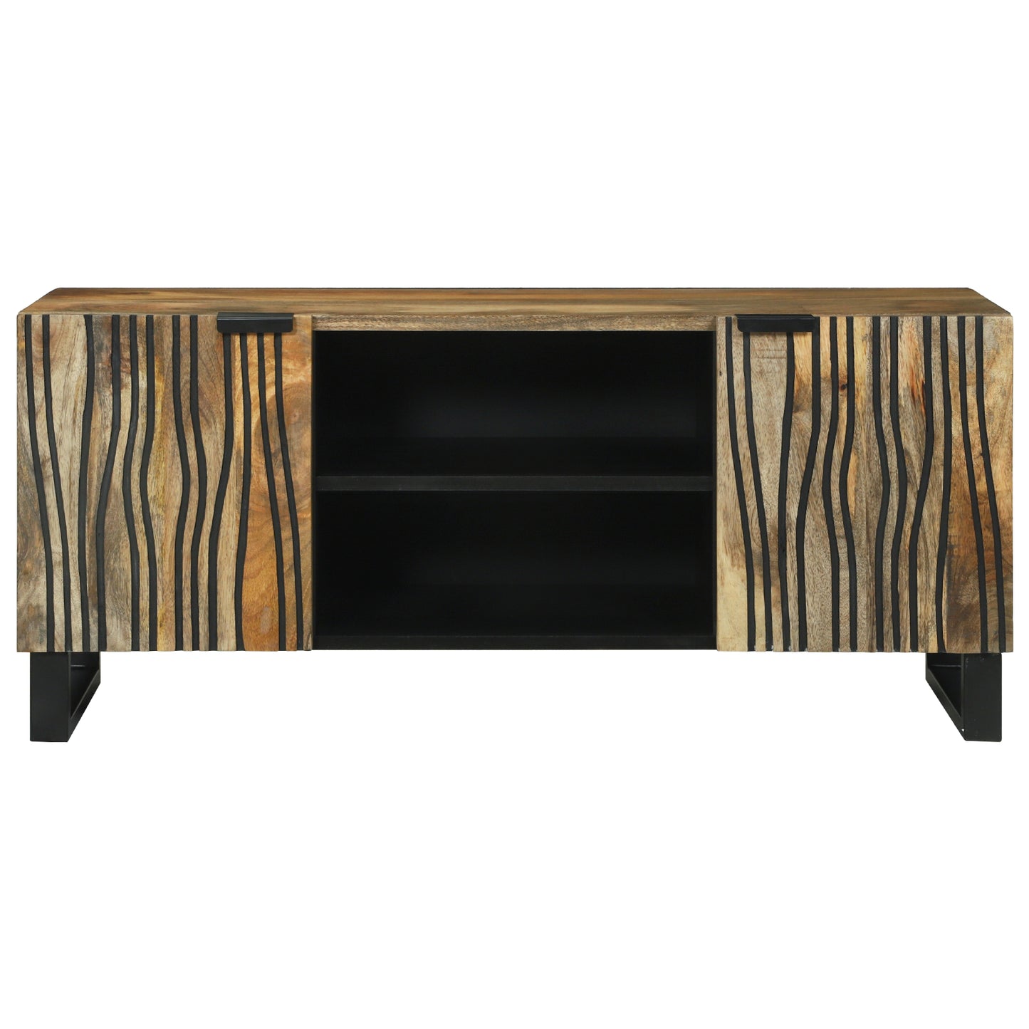 TV Cabinet 105x33.5x46 cm Solid Wood Mango and Engineered Wood