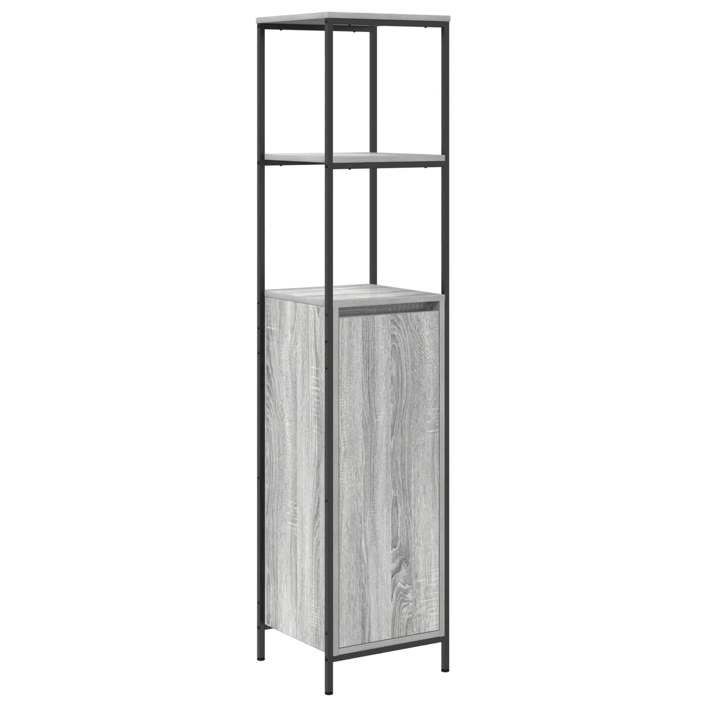 2 Piece Bathroom Furniture Set Grey Sonoma Engineered Wood