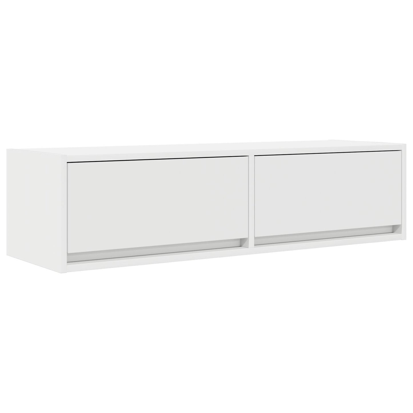 White Engineered Wood TV Cabinet - 100x31x25.5 cm