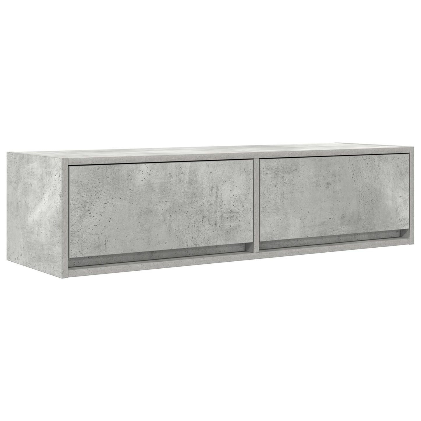 Concrete Grey TV Cabinet, Engineered Wood 100x31x25.5 cm