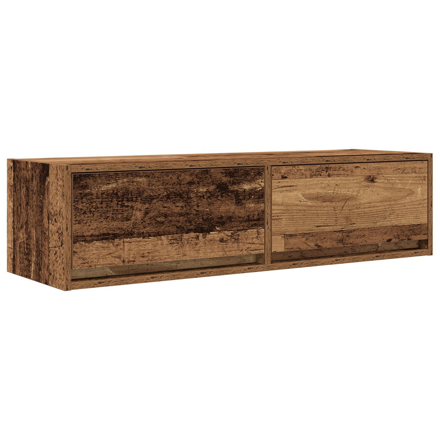 Rustic TV Cabinet in Engineered Wood – 100x31x25.5cm