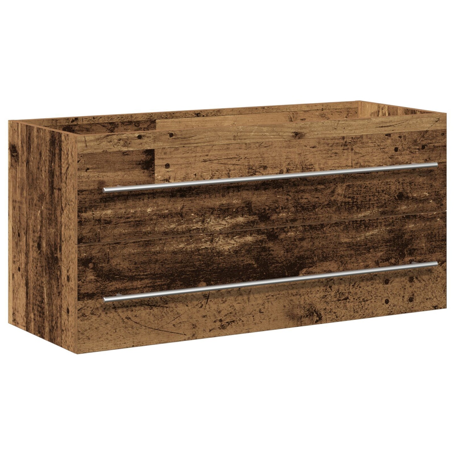 Rustic Bathroom Sink Cabinet, 100x38.5x48 cm, Engineered Wood