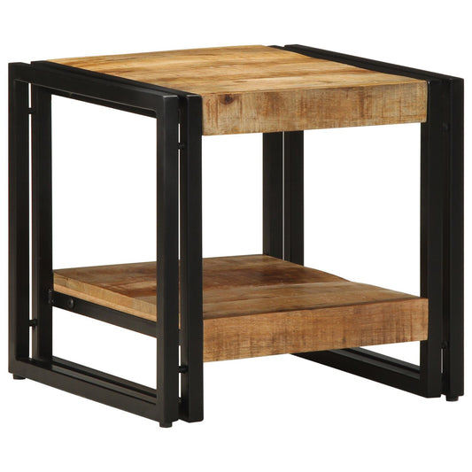 Coffee Table 40x50x38 cm Solid Rough Wood Mango