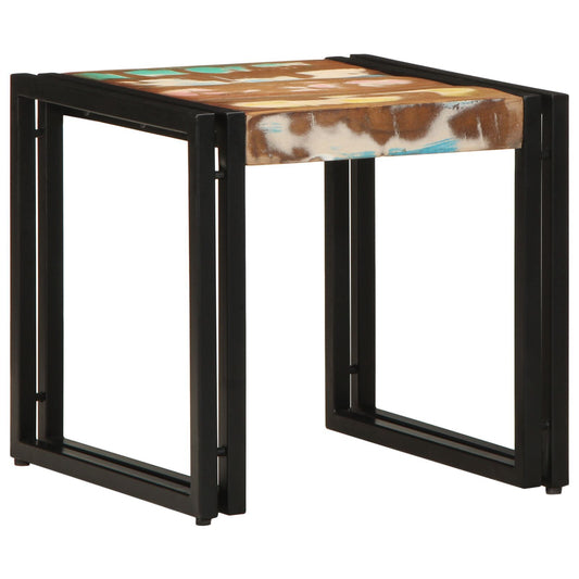 Coffee Table Multicolour 40x50x38 cm Solid Wood Reclaimed