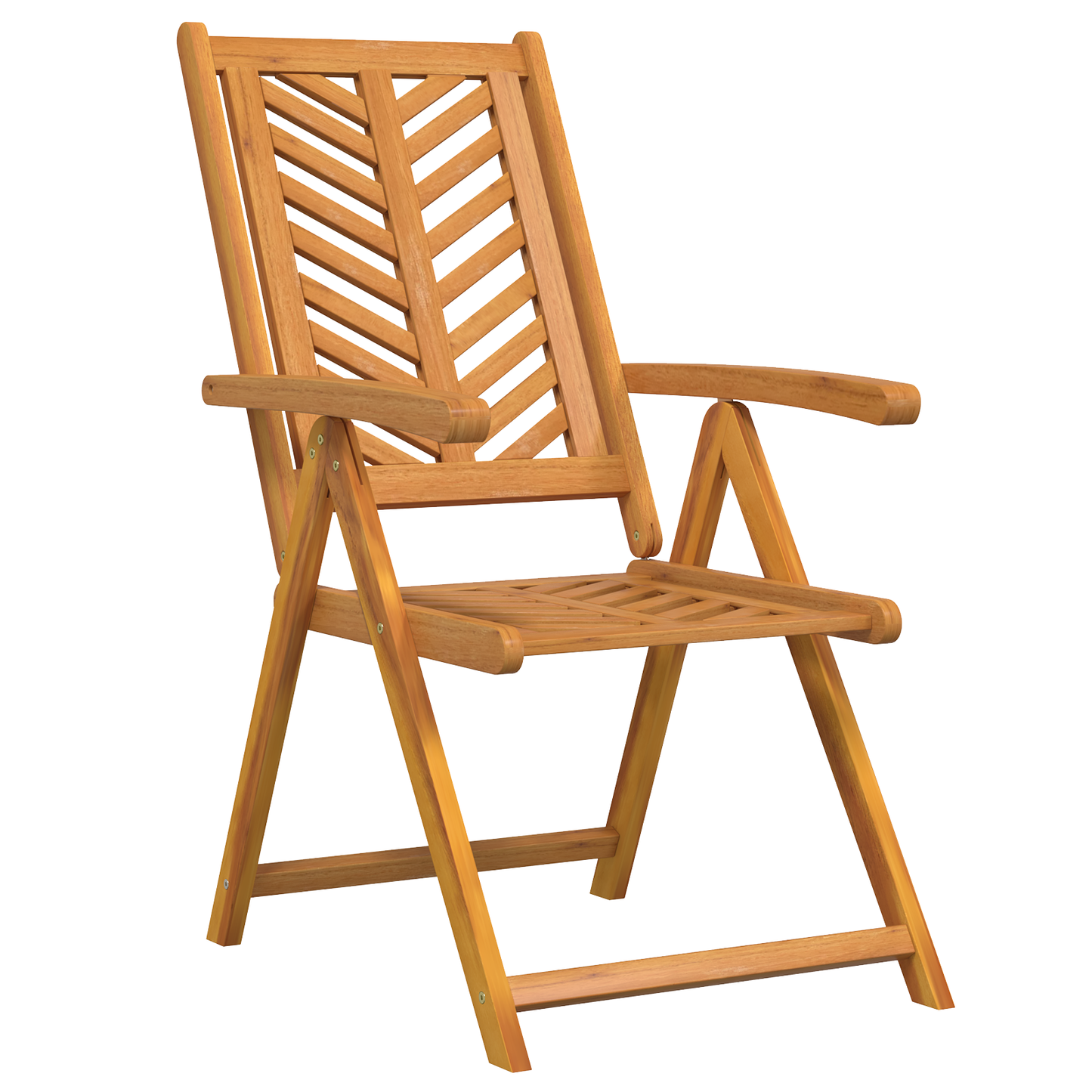 Reclining Garden Chairs 6 pcs Solid Wood Acacia