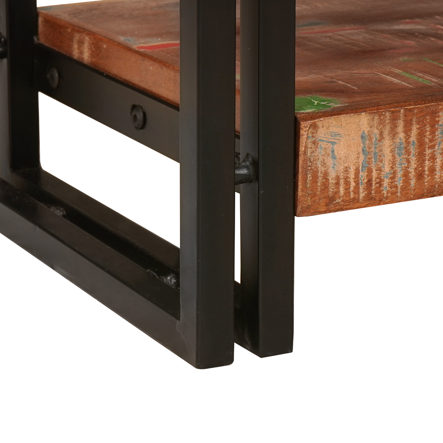 Console Tables Set of 2 with Drawers, Multicolour Solid Wood Reclaimed