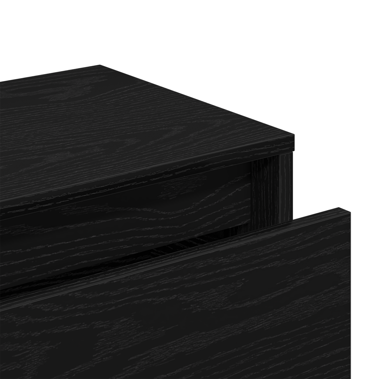 Hallway Furniture Set Black Oak Engineered Wood