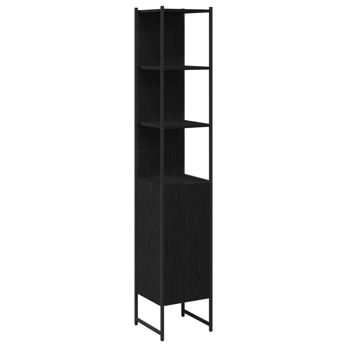 Bathroom Sink Cabinet Black Oak 60x30x60 cm Engineered Wood