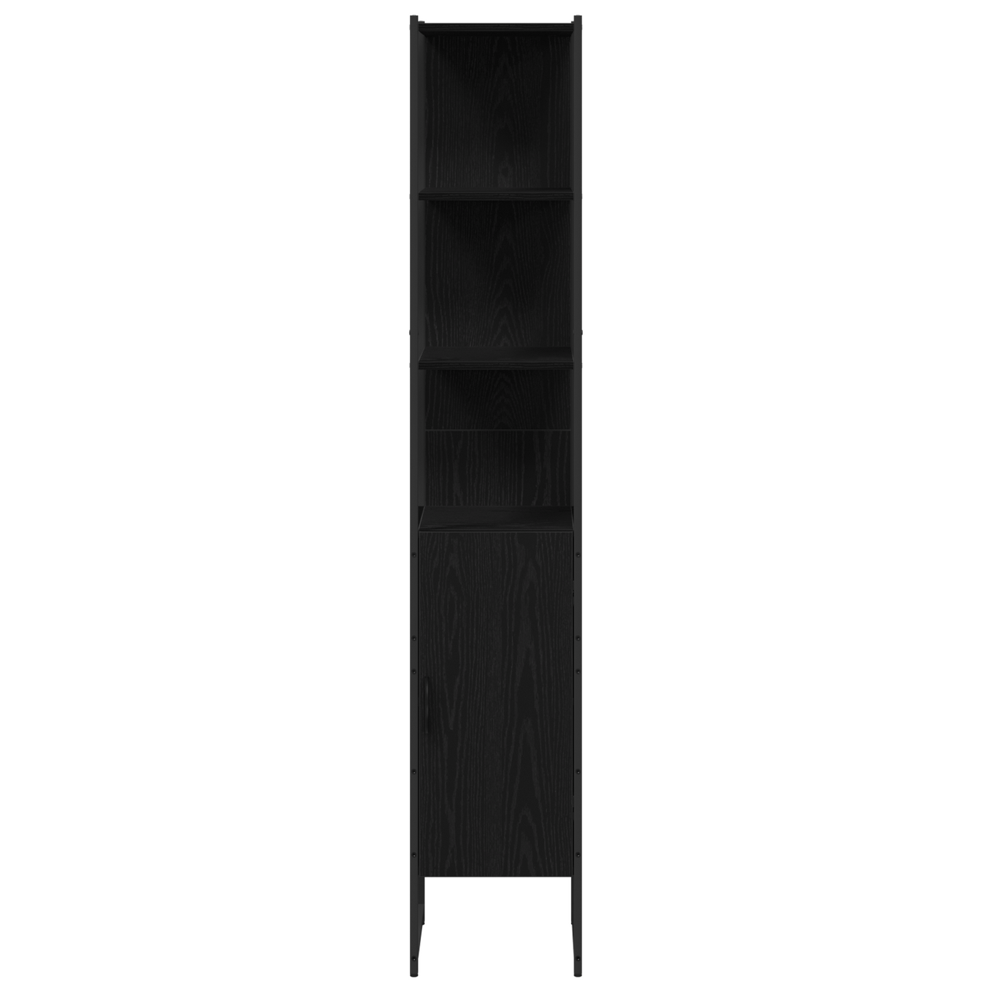 Bathroom Sink Cabinet Black Oak 60x30x60 cm Engineered Wood
