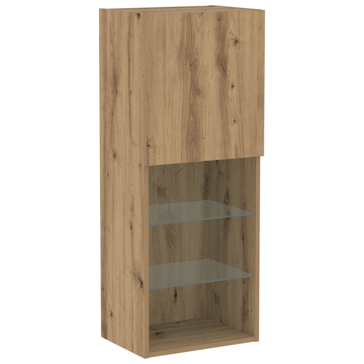 TV Cabinet with LED Lights Artisan Oak 40.5x30x102 cm
