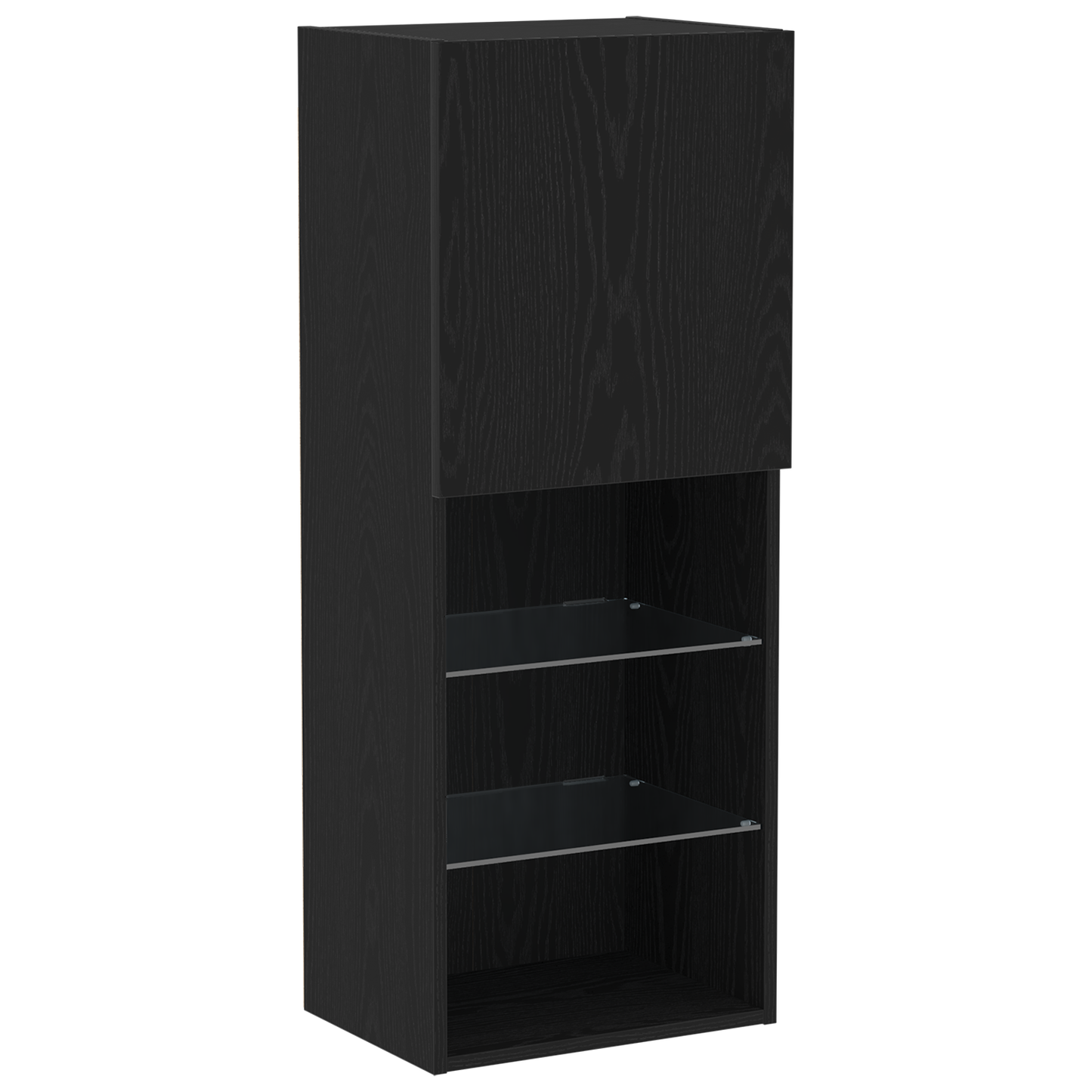 LED TV Cabinet Black Oak 30.5x30x102 cm Engineered Wood