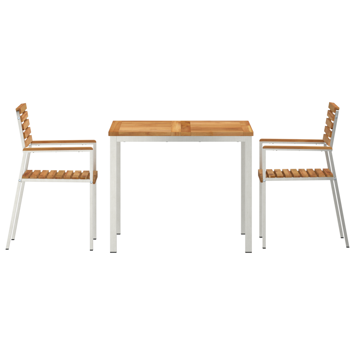 3 Piece Garden Dining Set Solid Wood Teak