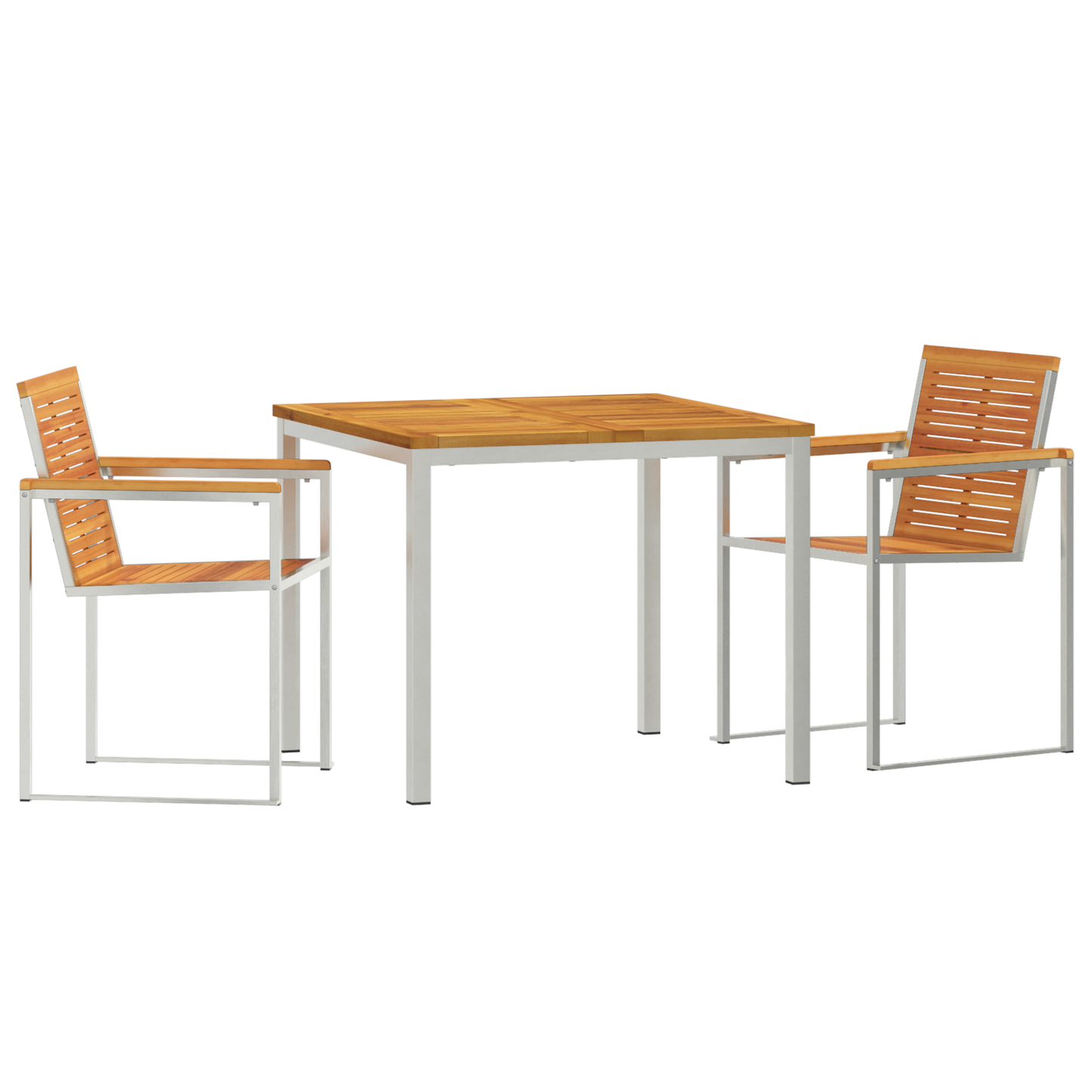 3 Piece Garden Dining Set Solid Wood Acacia