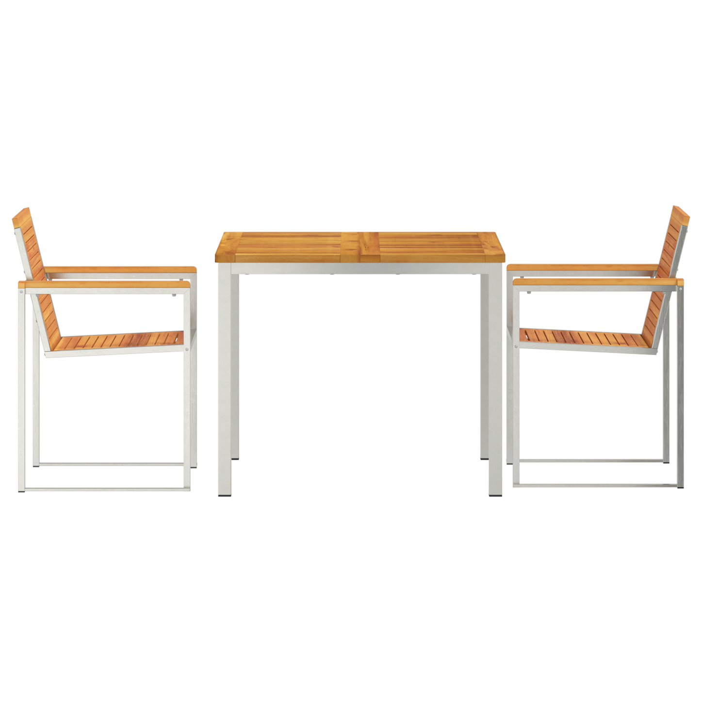 3 Piece Garden Dining Set Solid Wood Acacia