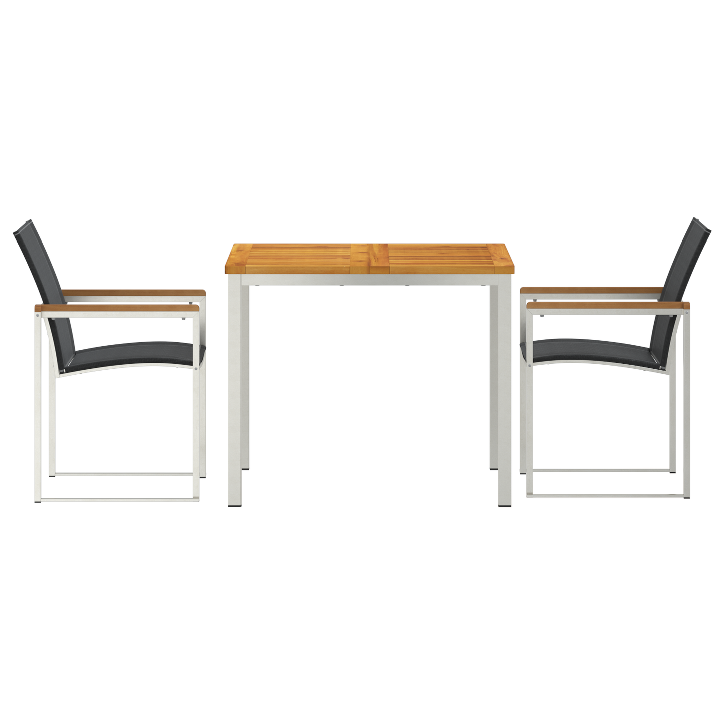 3 Piece Garden Dining Set Solid Wood Acacia