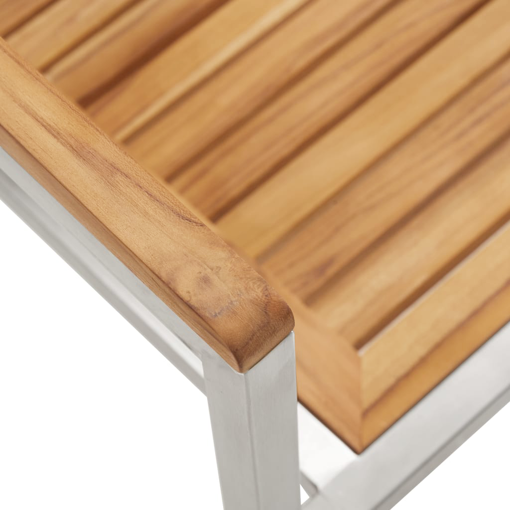 7 Piece Garden Dining Set in Solid Wood Teak
