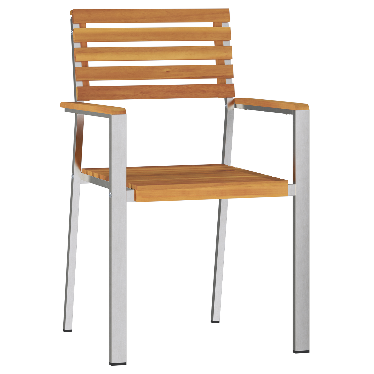 Stacking Garden Chairs 8 pcs 54.5x56x89 cm Solid Wood Acacia